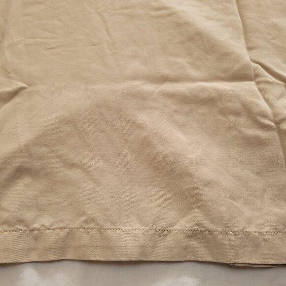 Appleseeds Tencel Beige Blazer Jacket Iridescent Buttons Patch Pockets Collar - Picture 10 of 13